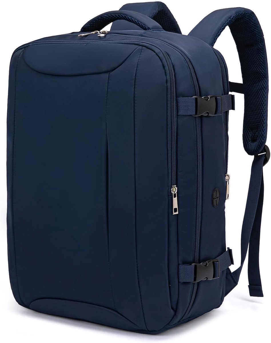 SnelShoppen - Handbagage Rugzak 45x36x20 cm, Onderzit Reisrugzak met Anti-Diefstal Compartment, Geschikt voor Vliegtuig, Laptop Compartment, Ideaal vo