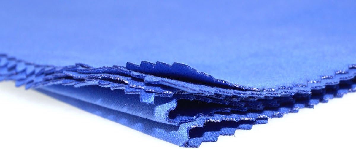 SnelShoppen - Professionele Microvezel Glasdoek - Grote 30x40 cm, Geschikt voor Brillen, Smartphones, Laptops, Schermen, Wasbaar, Blauw