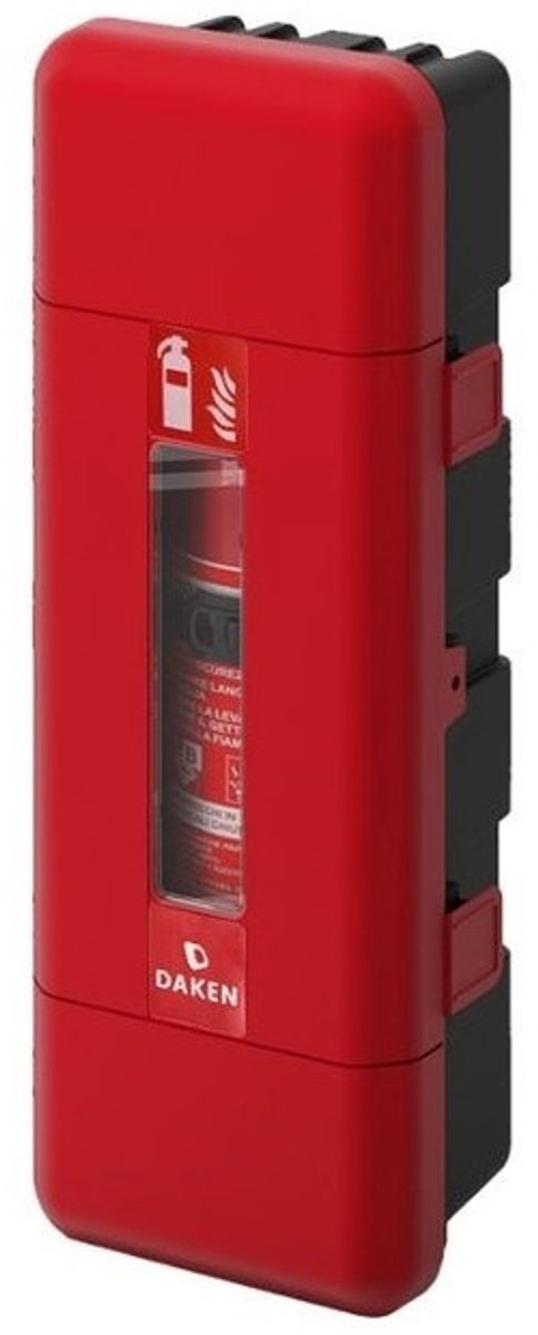 Brandblusserbox 12kg/5kg CO2 Rood