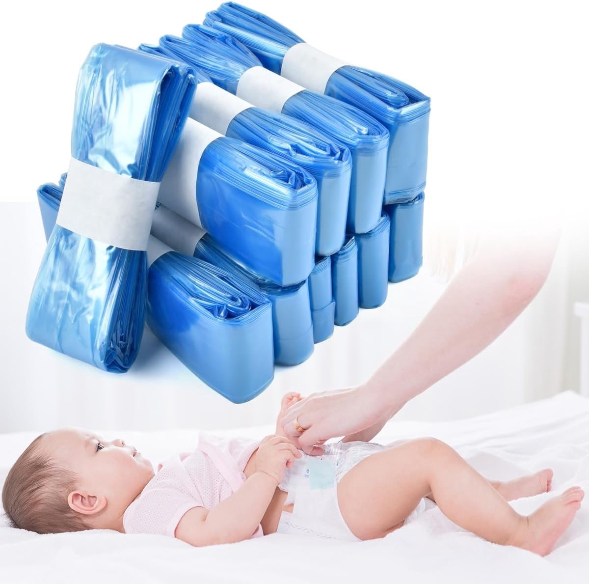 SnelShoppen - Luieremmer Navulcassettes 4,5m Antibacterieel Geurremmend Voor Litter Locker Genie en Andere Luieremmers - Ruimtebesparend en Draagbaar