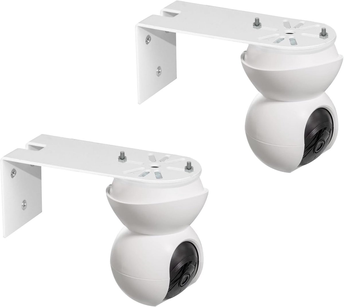 SnelShoppen - TEKCAM Camera Wandmontage Beugel voor Beveiligingscamera's - Compatibel met Diverse Modellen - 2 Stuks - Hoogwaardige Metaalconstructie