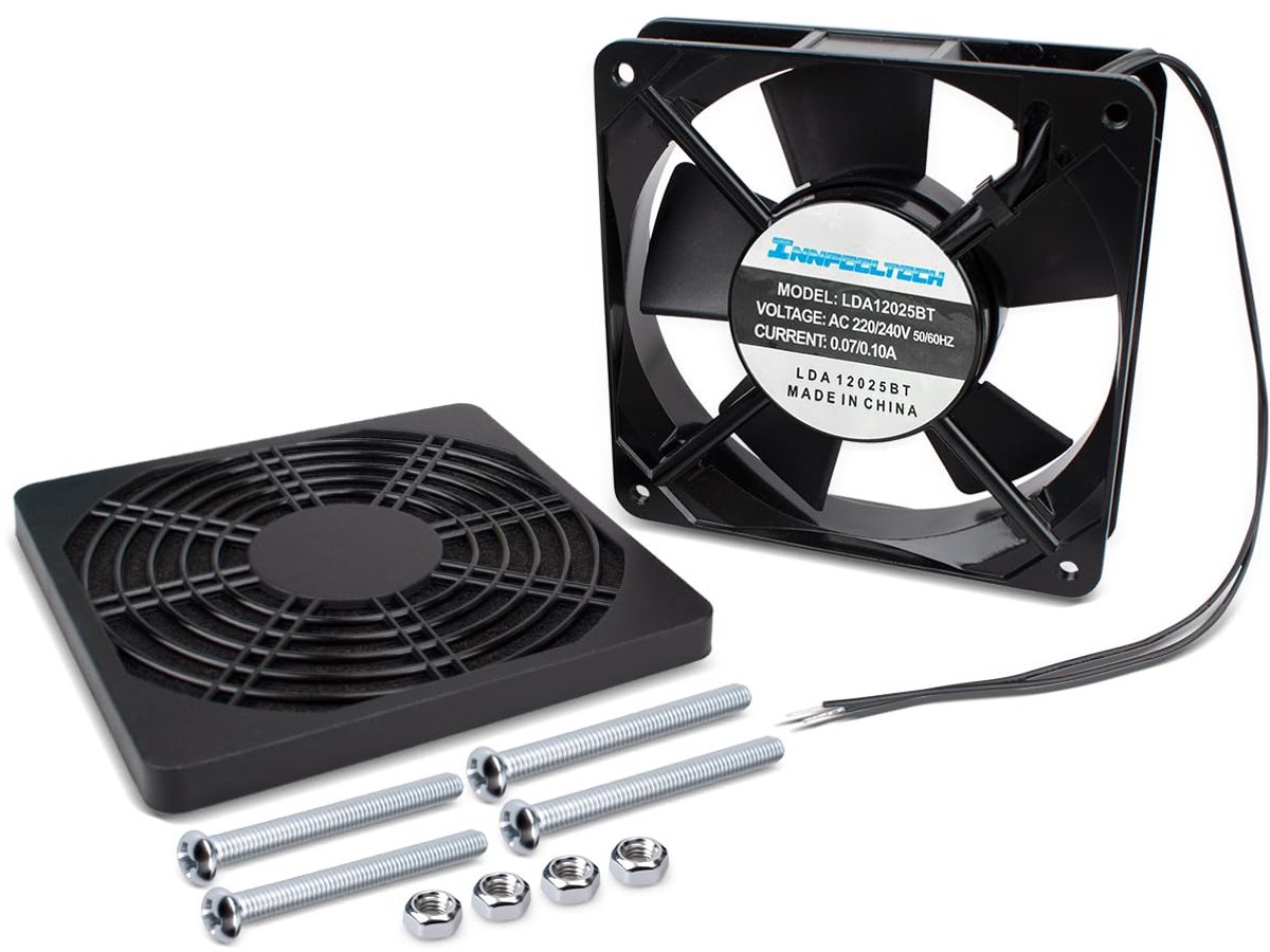 SnelShoppen - Elektrische Koelventilator 120mm AC220V - Mini Stille Ventilator met Dubbele Kogellagers voor IJsmasjines, Luchtkoelers en PC's