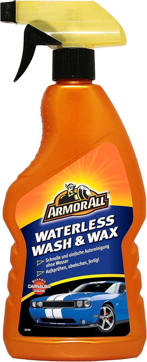 SnelShoppen - Waterloze Auto Was & Wax 500 ml - Snel en Eenvoudig Schoonmaken zonder Water - Bevat Carnauba Wax - UV-bescherming