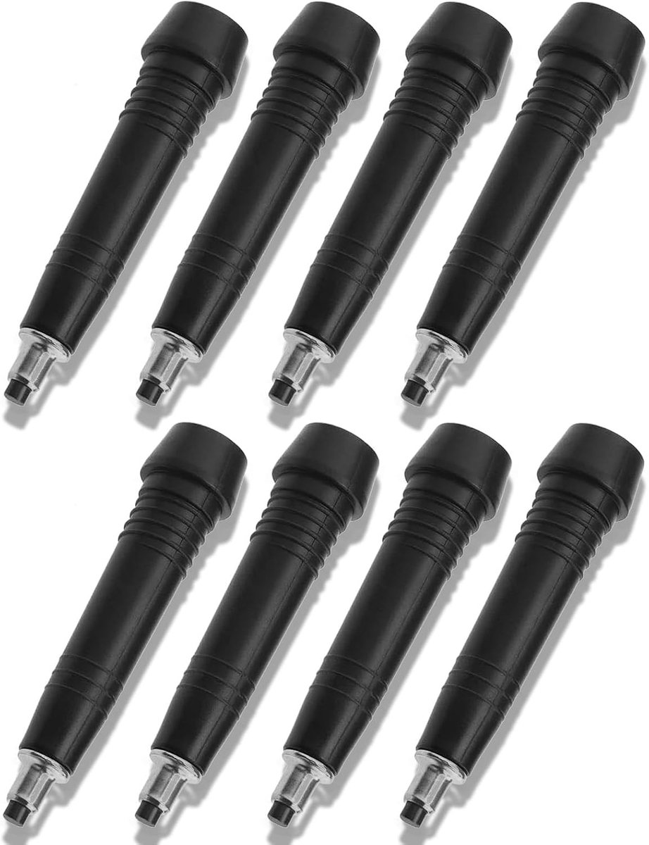 SnelShoppen - Steel Alloy Tip Vervangpunten Trekkingstokken - Carbon Tungsten Manganese - 8 Stuks - Ideaal voor IJs, Grind en Samengeperst Vuil - Duur