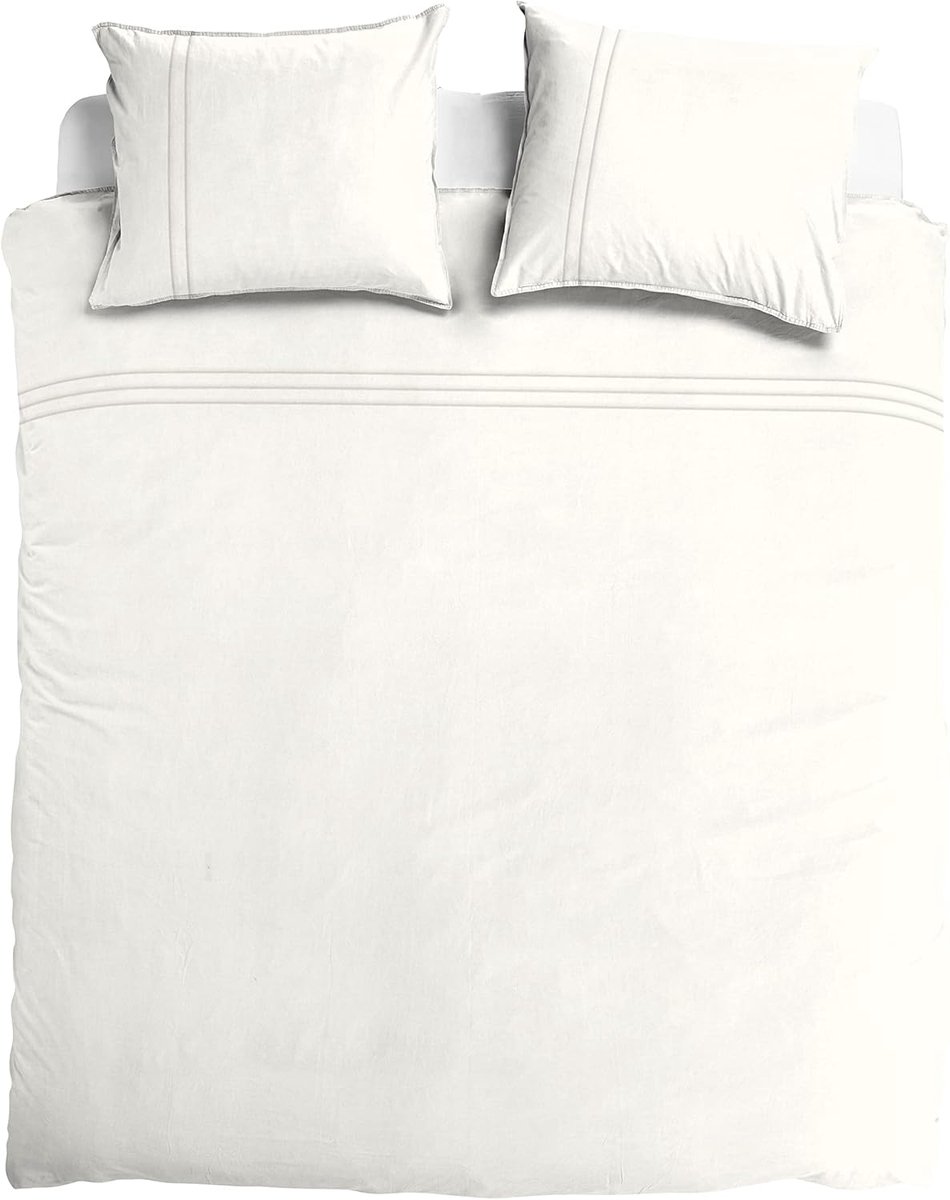 SnelShoppen - Duvet Cover 200x220 cm - Beddegoed - 100% Egyptisch Katoen Percale - Geschikt voor Allergie Lijders - Inclusief 2 Kussenslopen 60x70 cm
