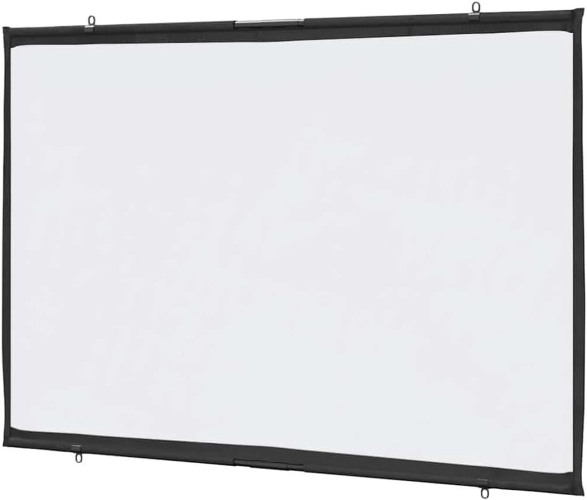 Projectiescherm Wandmontage - Beamer Scherm - Thuisbioscoop Presentaties - Mat Ontspiegeld Oppervlak - 60 Inch - Wit