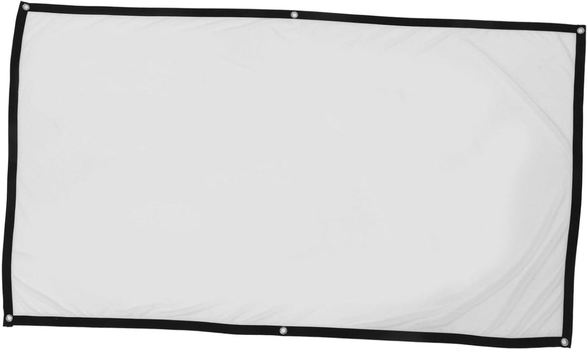 Projectiescherm - Buiten Scherm - Thuisbioscoop Genieten - Anti-Kreukel Polyester - 16:9 Beeldformaat - Wit