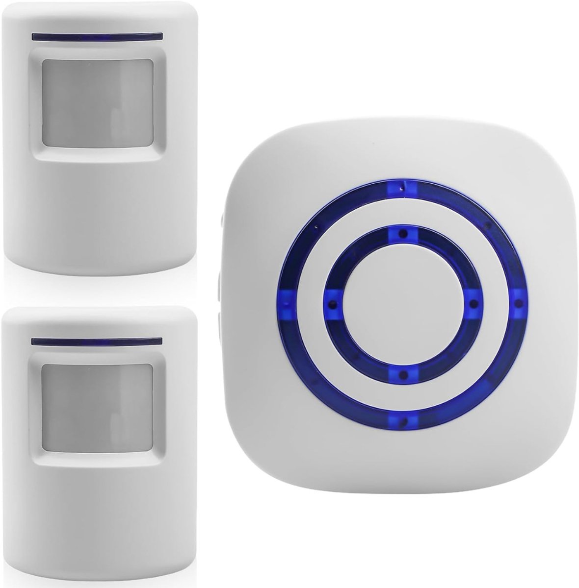 CLGP® Winkelbel - Entreemelder - Toegangsmelder -Wit met blauw