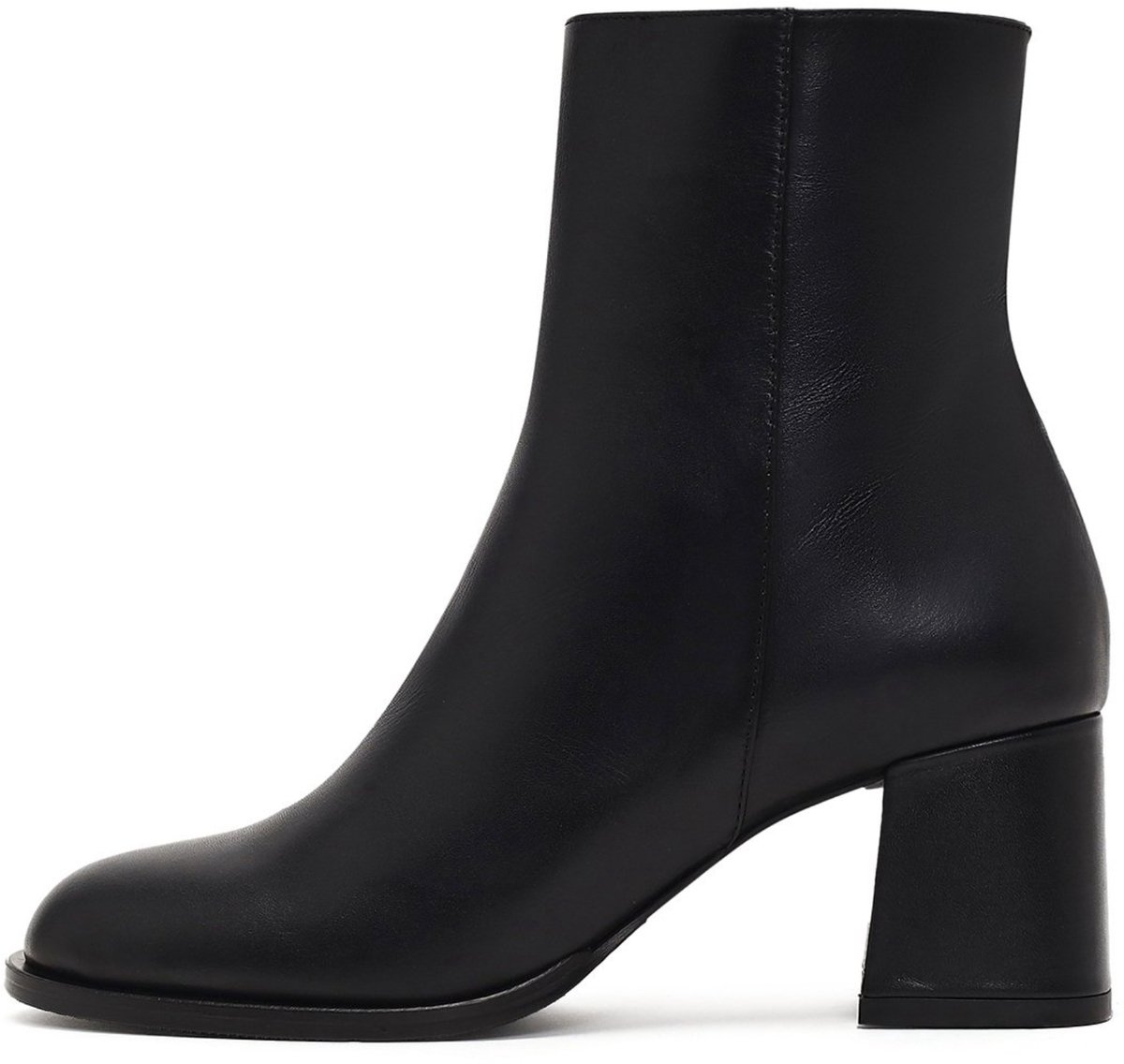 DERIMOD Heeled Ankle Boots Leather Heeled Ankle Boots