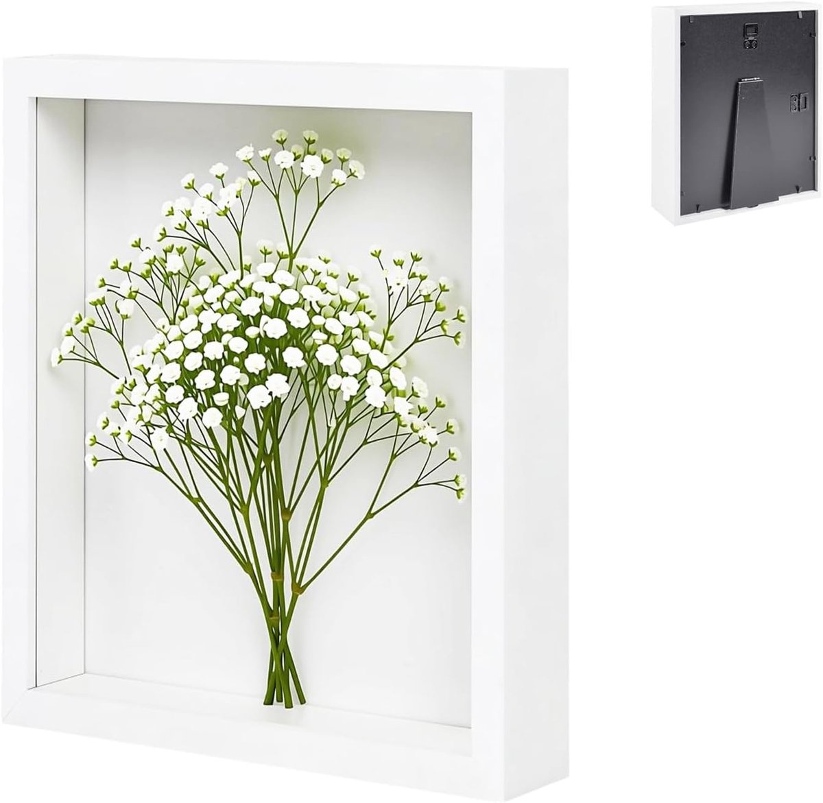 SnelShoppen - 3D Fotolijst 40x50 cm, Diepe Houten Fotolijst voor Muren, Stereoscopische Fotolijst met Acryl, Perfect voor Herinneringen en Decoratie