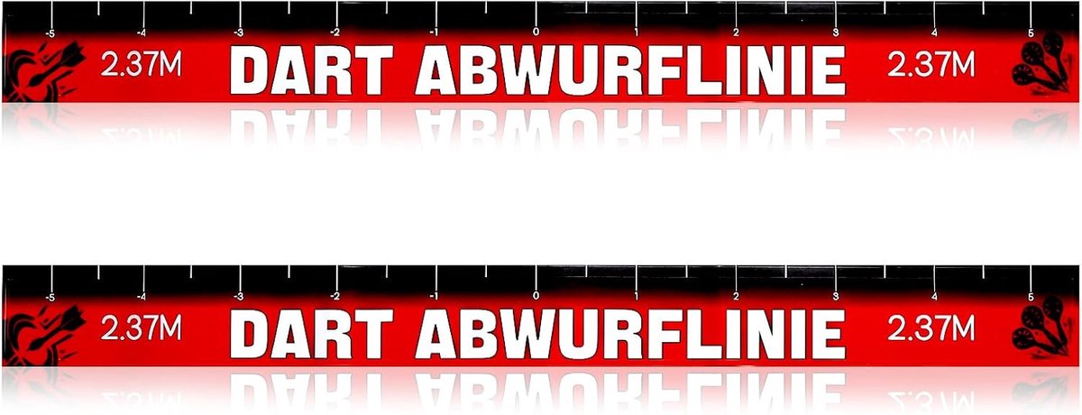 SnelShoppen - Pack van 2 Dart Throw Line Stickers Zelfklevend 56 x 5 cm Voor Thuis Speelkamer Professionele Darts Accessoires