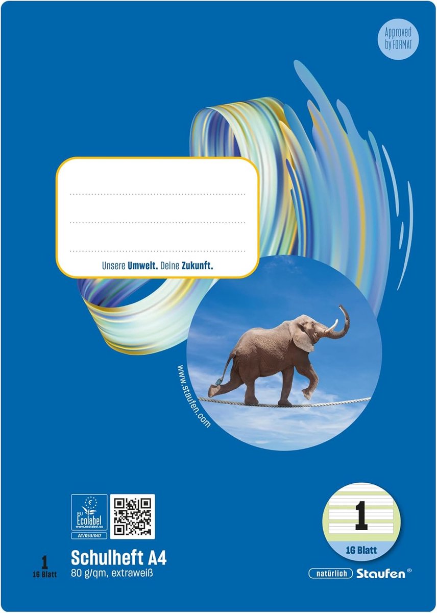 SnelShoppen - Notebooks Set van 10 - A4, 16 Vel per Notitieboek, 80 gsm Papier, Geleide Bladen, Ruled 5/5/5 mm, Ideaal voor School & Studie