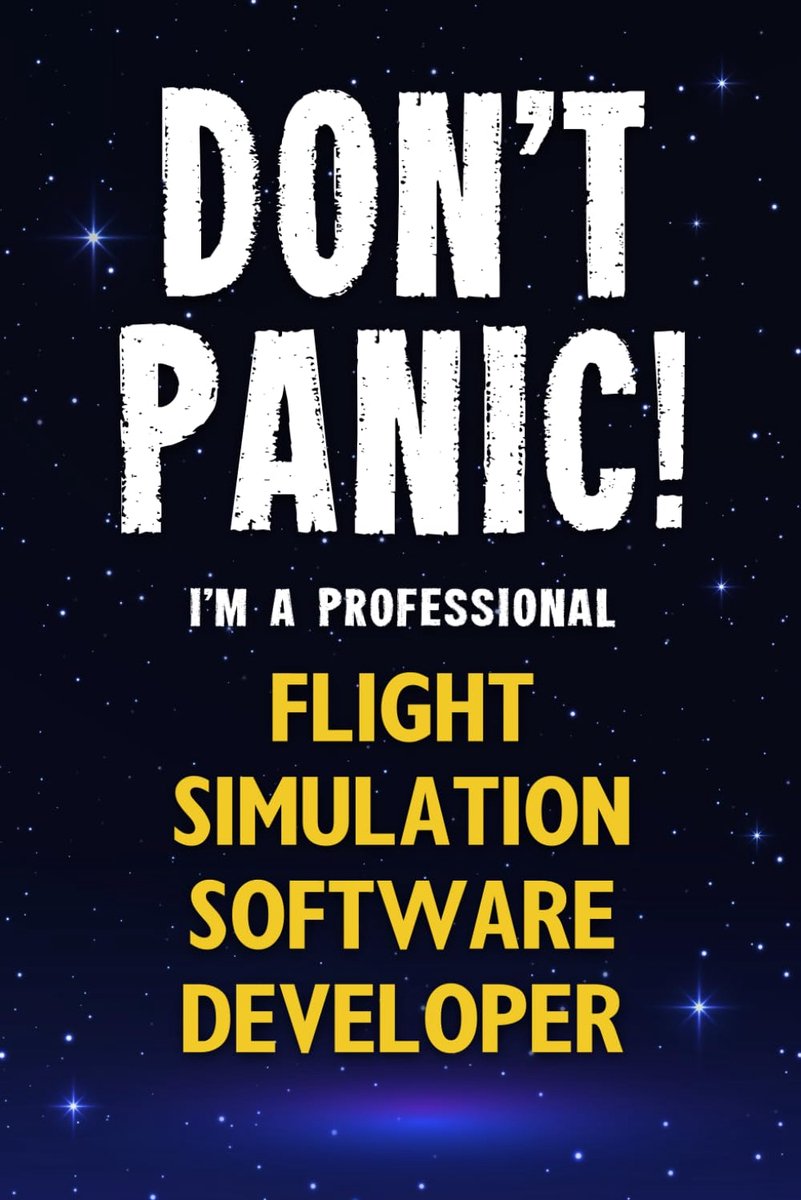 SnelShoppen - Don't Panic! Professioneel Vlucht Simulatie Software Ontwikkelaar A5 Notitieboek met 100 Lijnen - Perfect voor Piloten en Simulatie Enth
