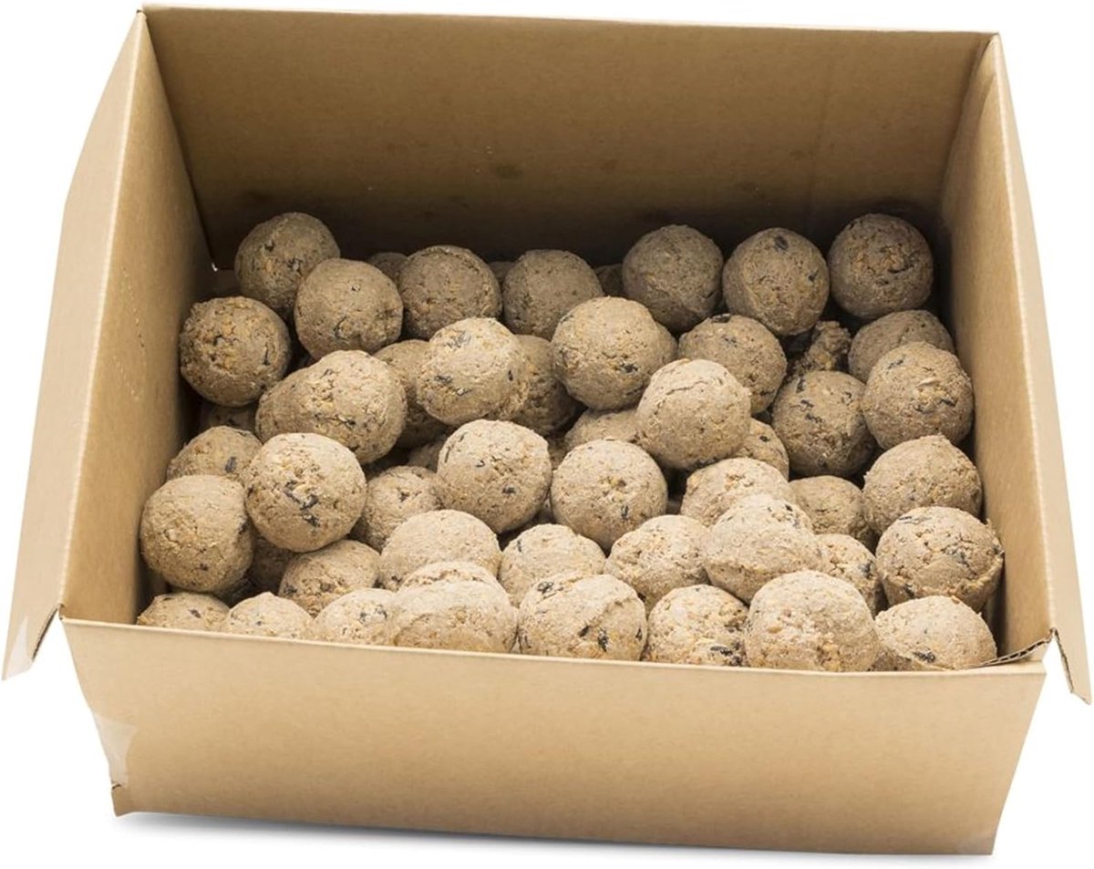 SnelShoppen - Vetbollen voor Vogels zonder Net - Mezenbollen Vogelvoer Tuinvogels - Veilig Vogelvoer zonder Netten - Granen, Vetten, Zonnebloempitten