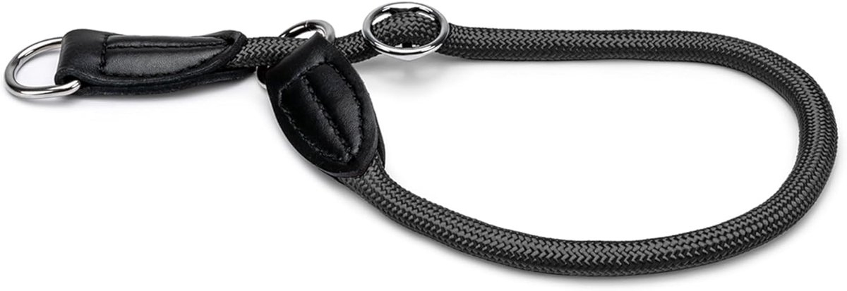 SnelShoppen - Hondenhalsband Zwart 45 cm - Duurzame en Comfortabele Halsband voor Honden - Perfect voor Wandelen, Training en Dagelijks Gebruik