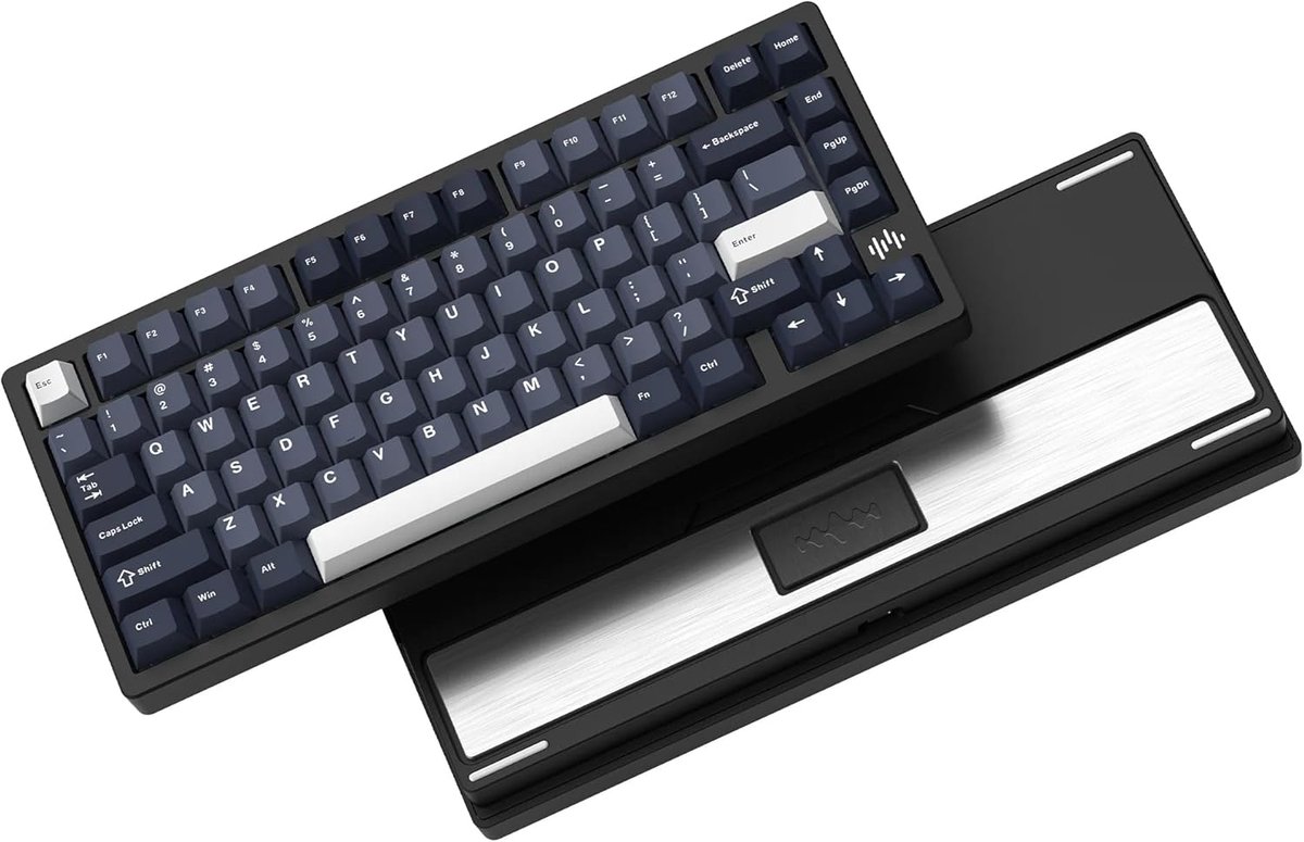 SnelShoppen - RD75 Pro 75% Gaming Toetsenbord - Draadloos Aluminium, VIA Tri-Mode Mechanisch, Hot Swappable, RGB Verlichting, Zwart - Voor Windows/Mac
