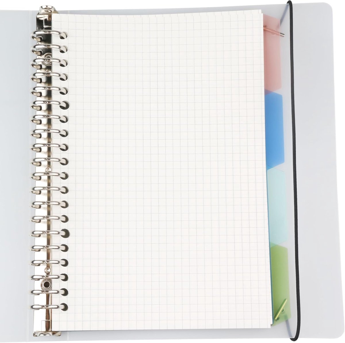 SnelShoppen - Notitieboek A5 Vierkant Spiraal Notebook, Softcover Spiraalnotitieboek met Index, 120 Pagina's 80gsm, Perfect voor School, Kantoor en Cr