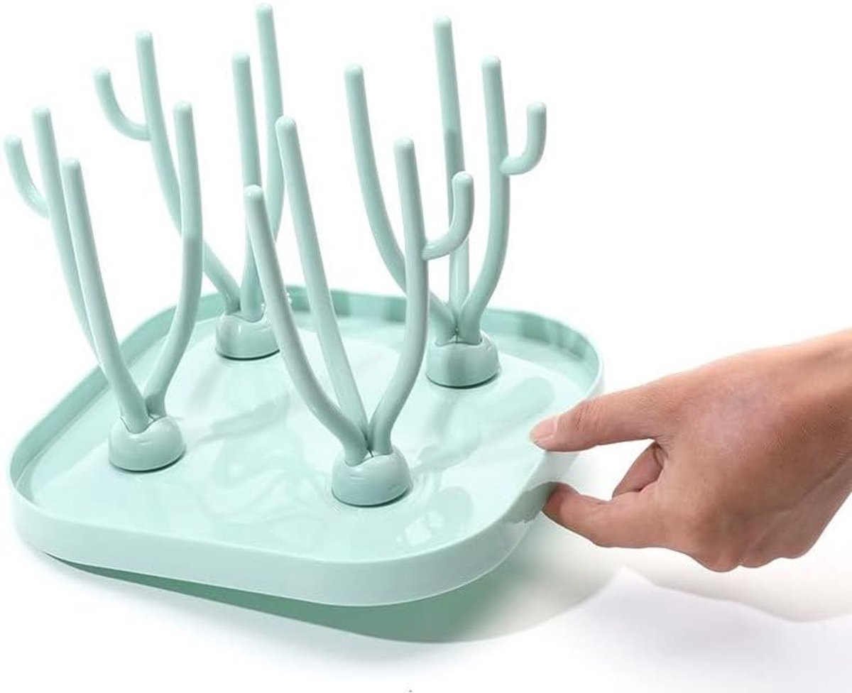 SnelShoppen - Afdruiprek voor Babyflessen, Ruimtebesparend, Flessenhouder, Makkelijk te Monteren, Hygienisch Ontwerp, Ideaal voor Keuken & Babyverzorg