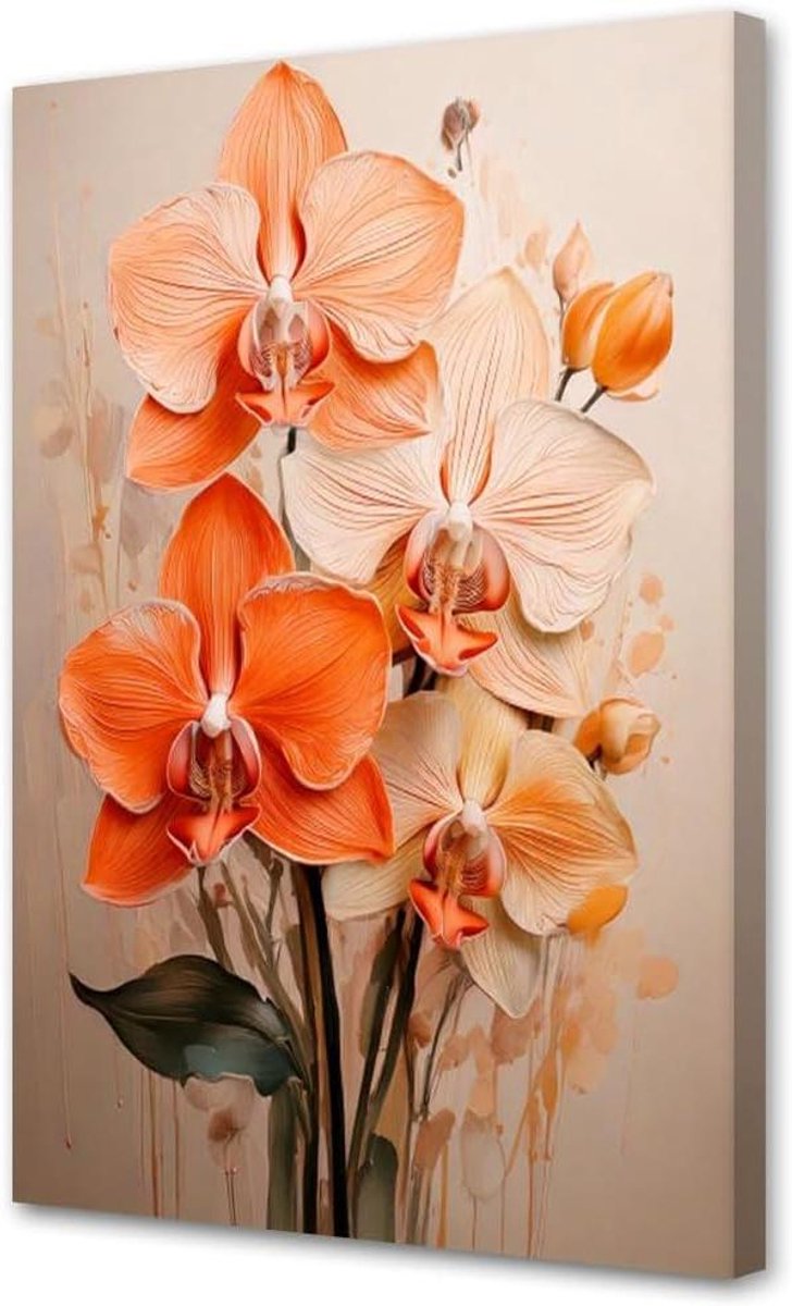 Canvas Schilderij - Wanddecoratie Muur - Woonkamer Inrichten - UV Gel Print - 80x120 cm - Beige Neutraal