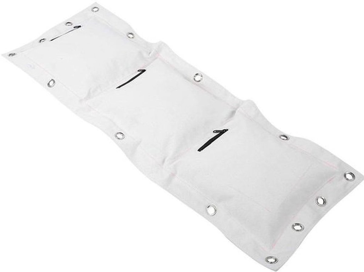 Bokszak Wandgemonteerd - Zware Canvas - Stalen Gesp - Ritsluiting - Maat S/L/Triple Bag - Geschikt voor Wing Chun/Kung Fu - Zandzak