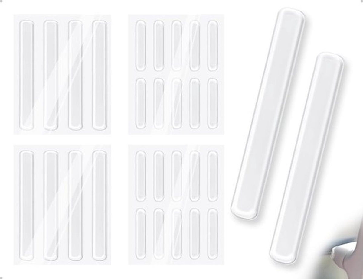 Meubelstoppers Set van 4 - Transparante Siliconen Beschermpads - Zelfklevend - Duurzaam - Zachte Textuur - Bescherming voor Deuren/Ramen/Laden/Kasten - Meubelbeschermers