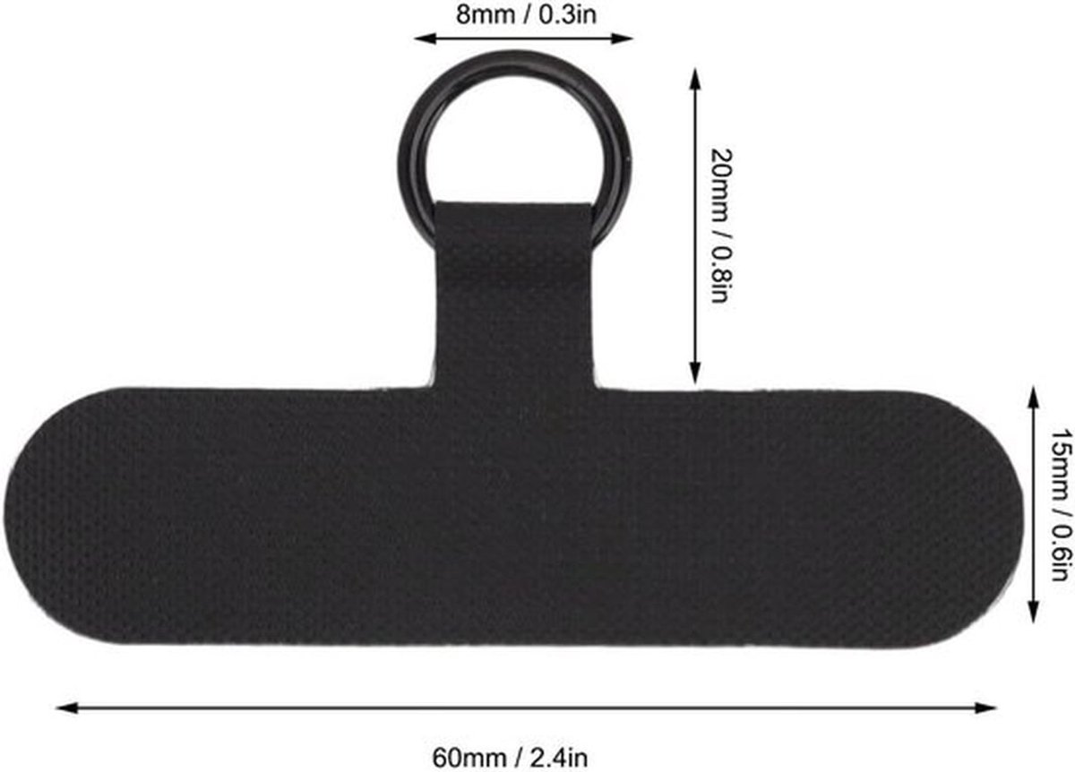 Telefoonlus Universeel - Telefoonkoord Pols - Telefoonkoord Halsketting - Nylon Koord - Minder Storingen - Scherpe Kwaliteit