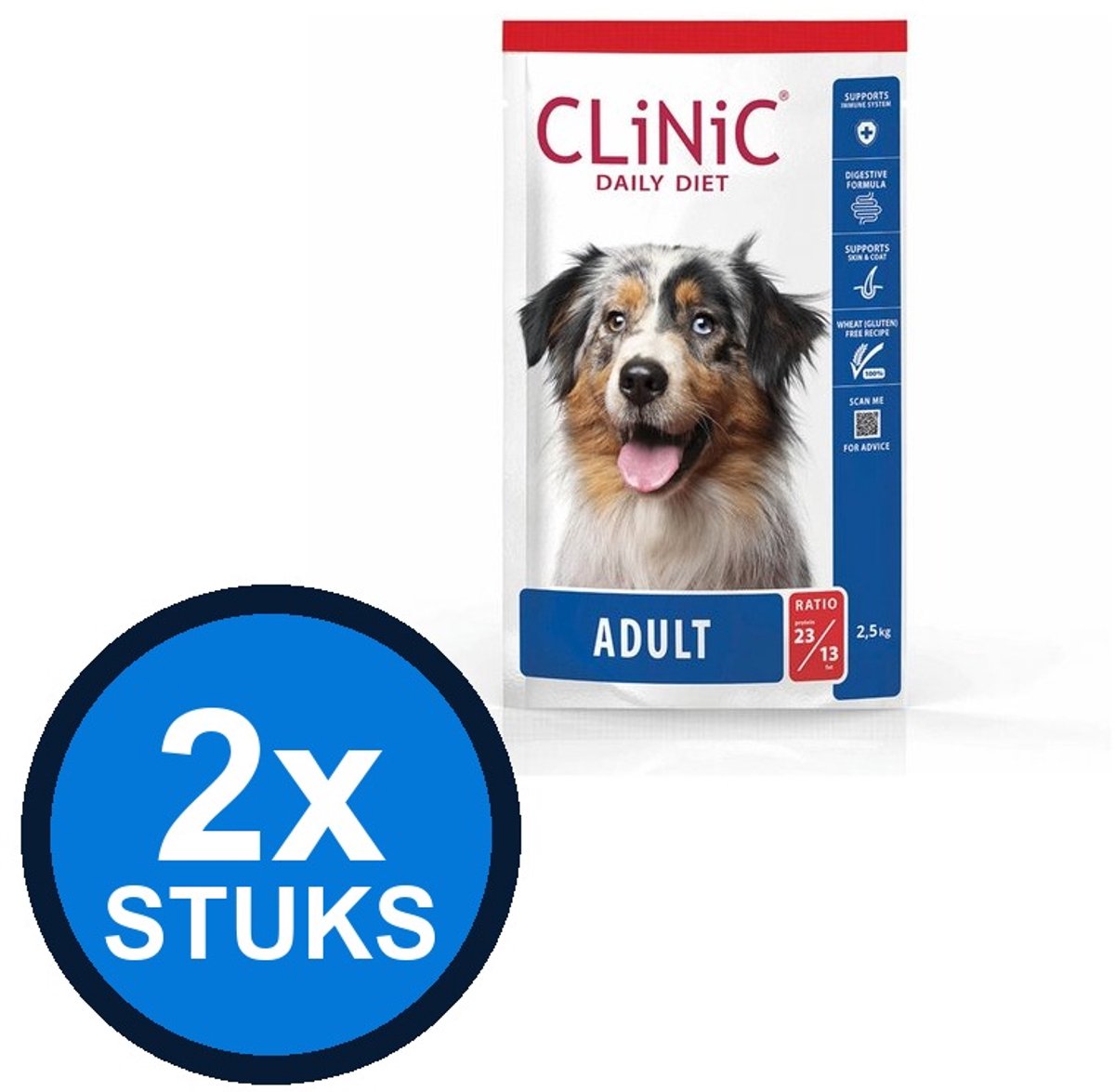 Clinic CLiNiC Daily Diet Adult Kip - Hondenvoer - 2,5kg