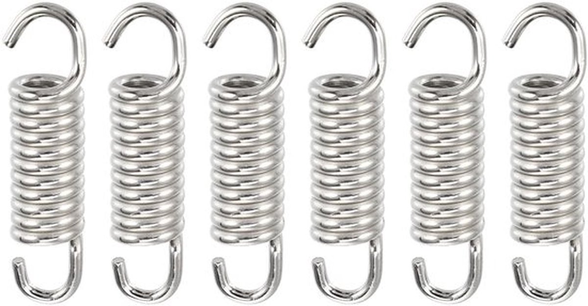 Uitlaatpijp 43mm - 6 Stuks - Roestvrij Staal - Waterdicht - Corrosiebestendig - Universele Pasvorm - Demper