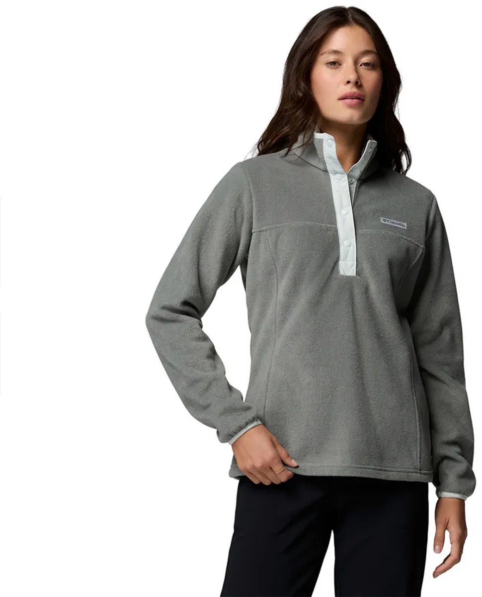 Columbia Benton Springs™ Ii Snap Fleece Met Halve Rits Grijs S Vrouw