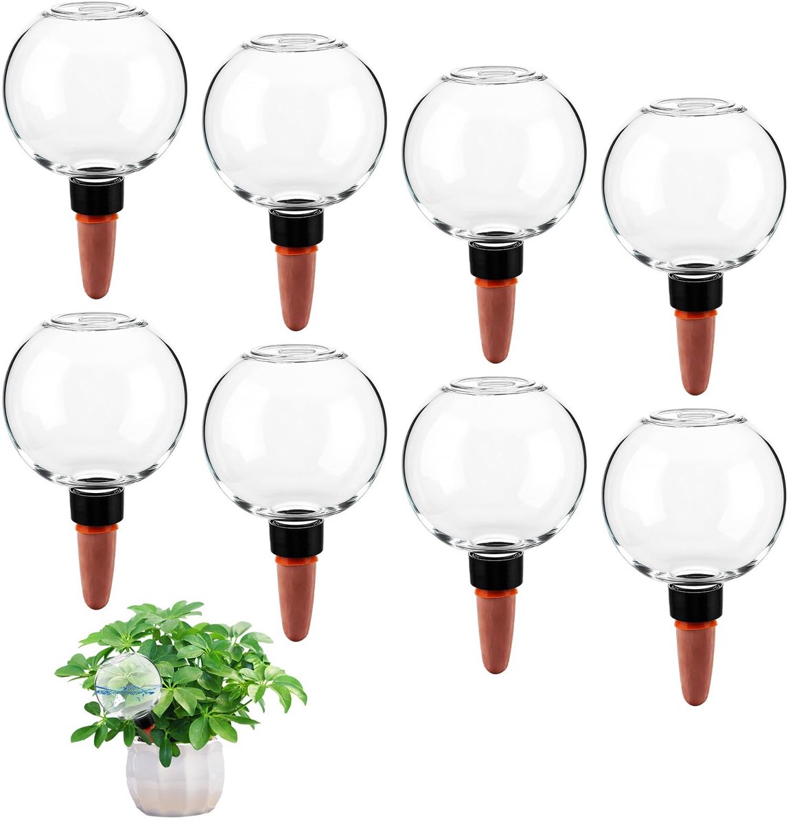 Solidchoice - 8 Stuks Bewateringsballen 500 ml voor Planten