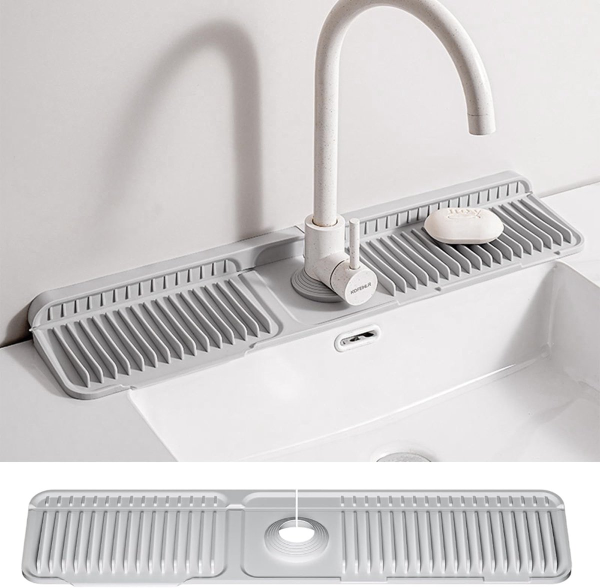 Solidchoice - Silicone Drip Mat voor de Keuken met 7° Hellingshoek