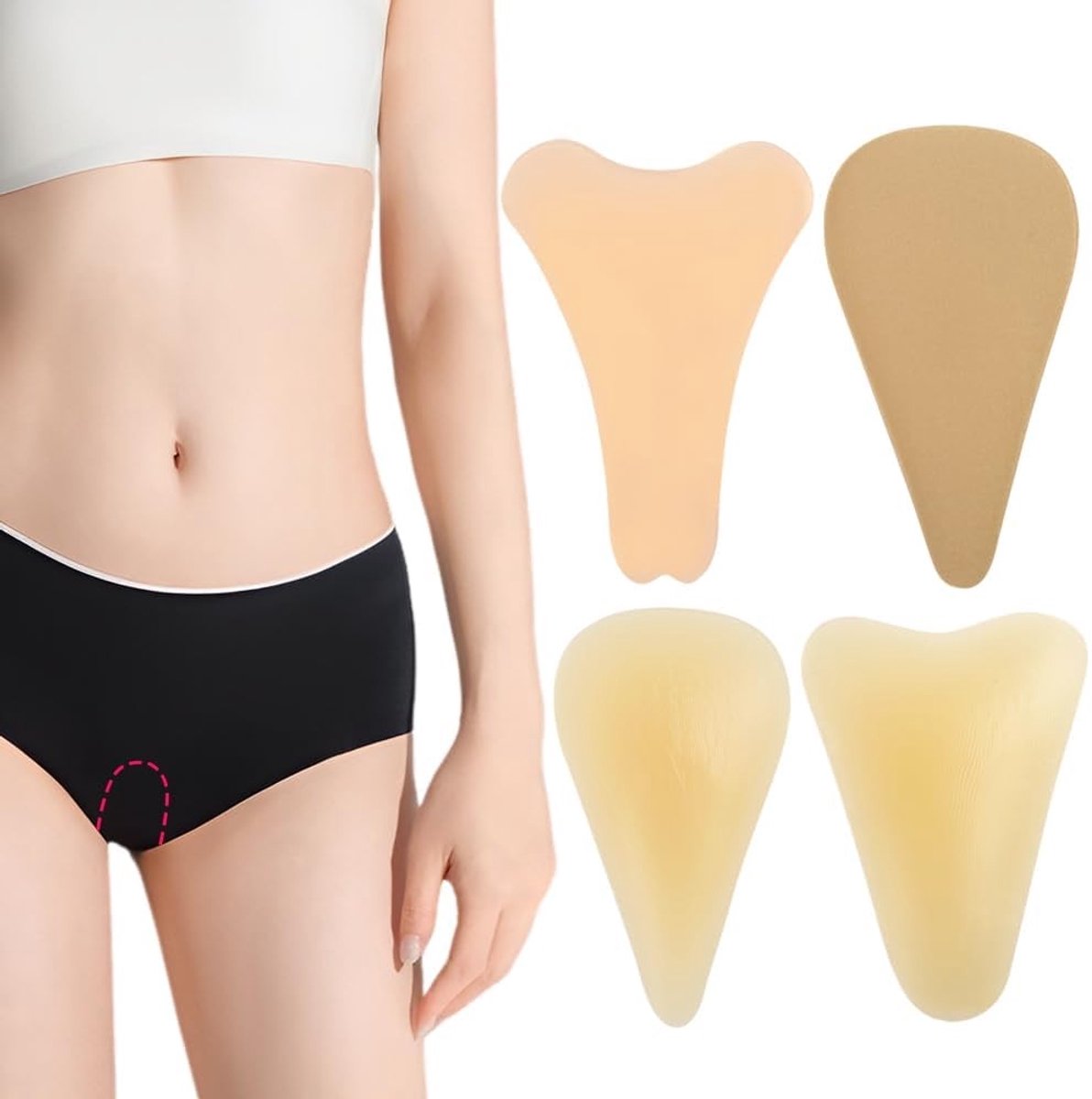 Solidchoice - Set van 4 Intieme Beschermpads voor Dames, Zelfklevend