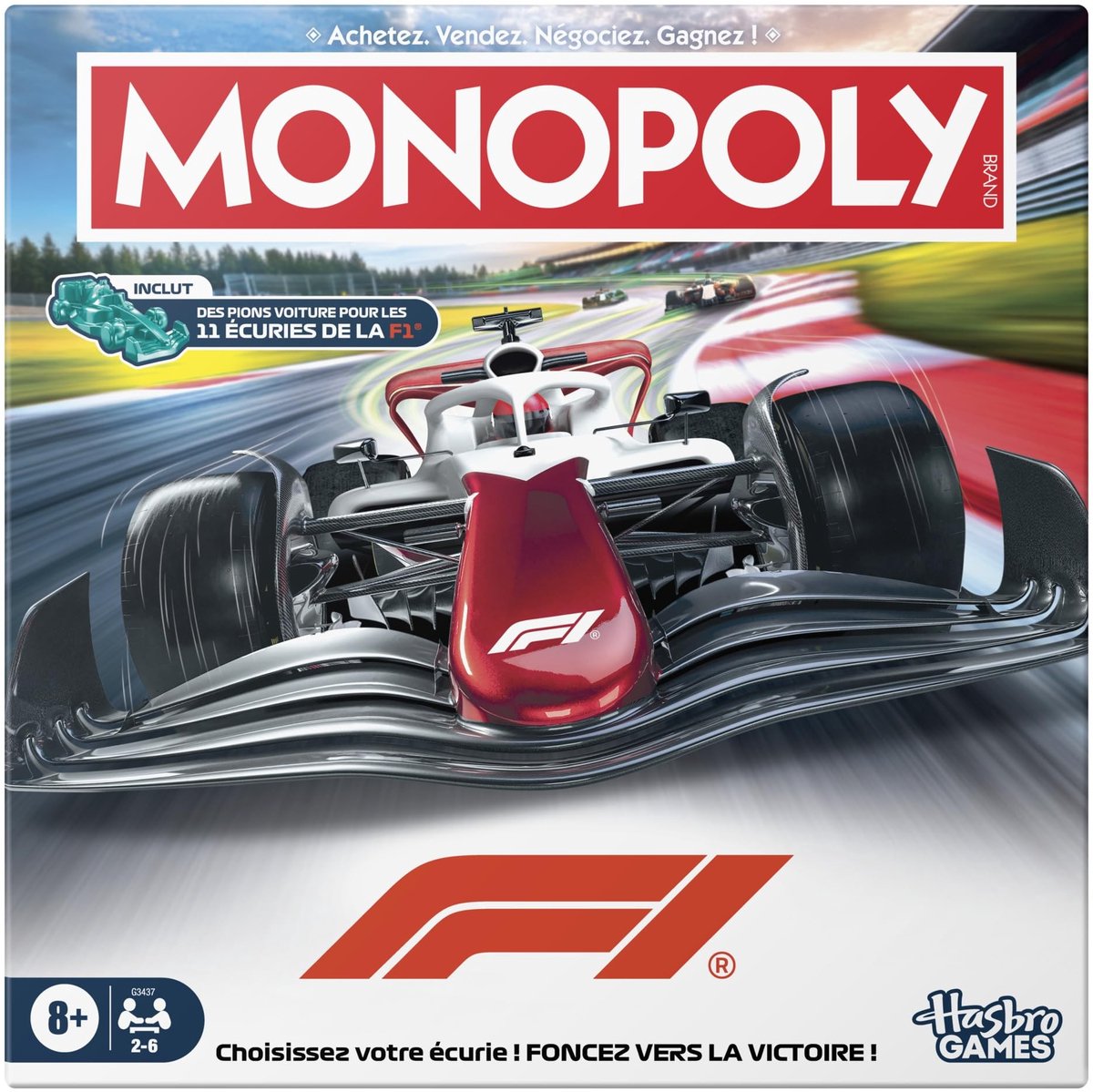 Solidchoice - F1 Monopoly Bordspel voor Familie en Vrienden