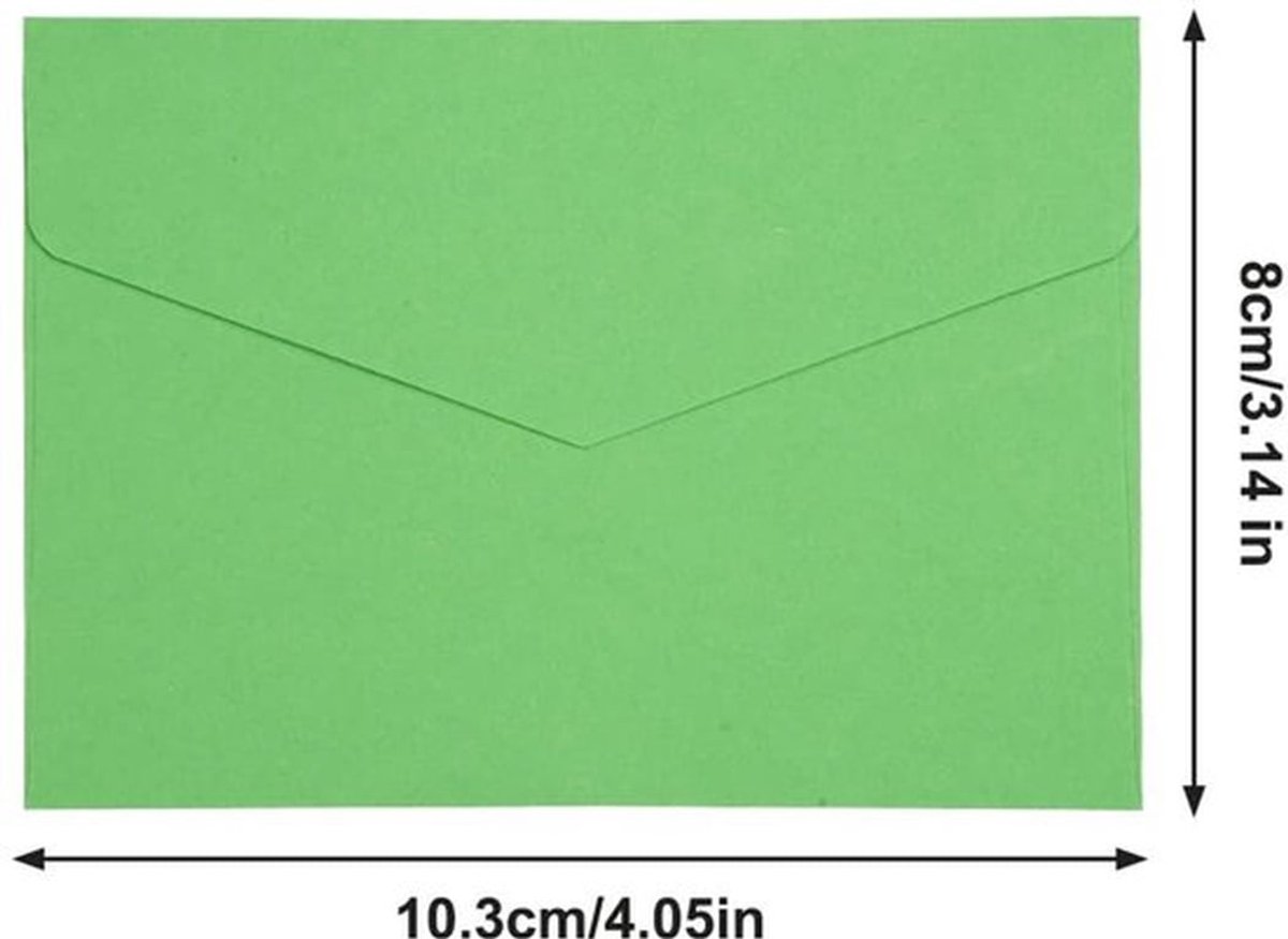 - mini-enveloppen - kleurrijke mini-briefomslagen - perfect voor feestdagen - 100 stuks - schattige kleine enveloppen - geschikt voor cadeaus...