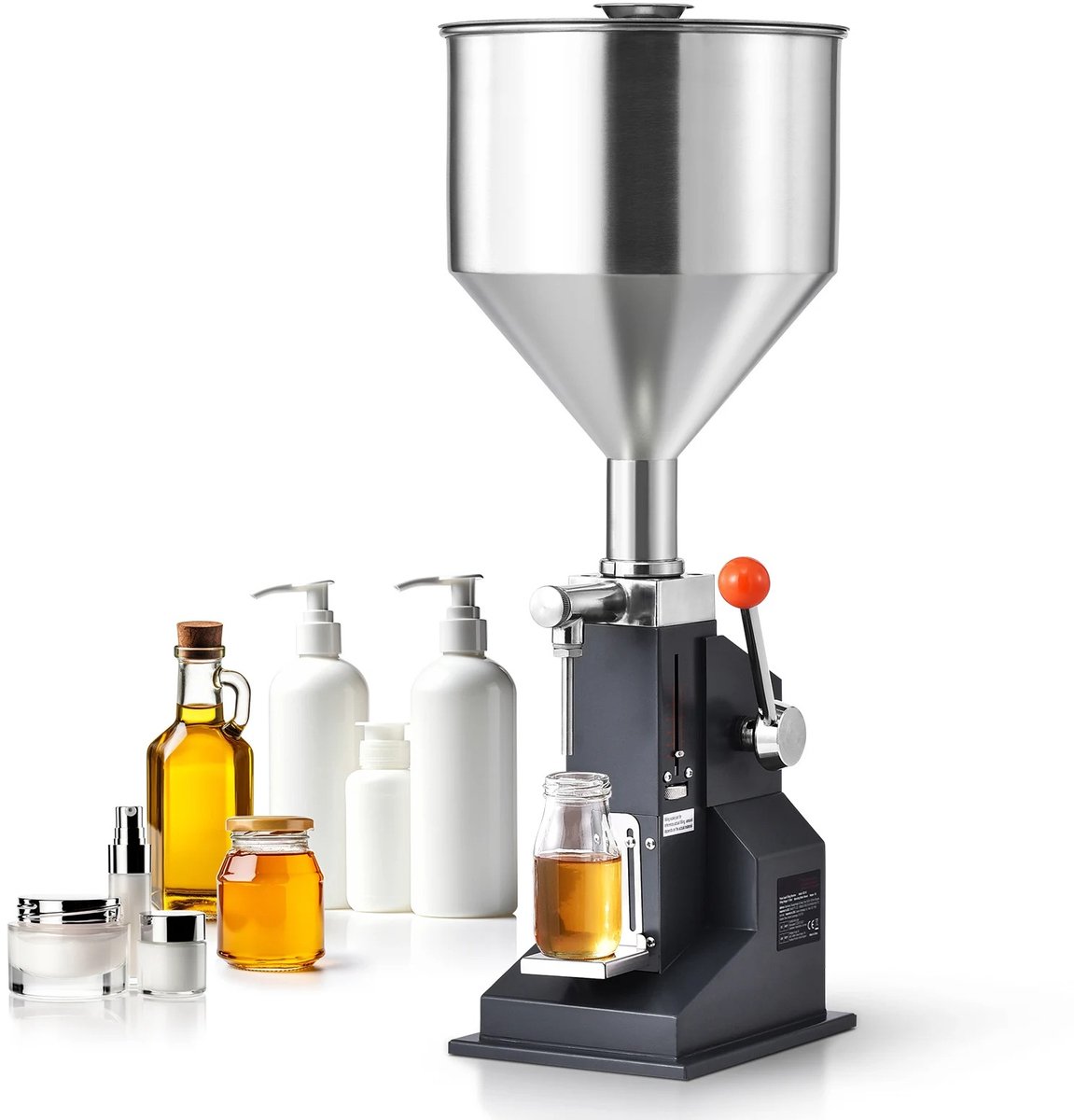 Brandistry - Handmatige Vloeistof Vulmachine - Vulmachine - Vloeistof - Flesvuller - 5-100 ML - Roestvrijstaal - Verstelbaar