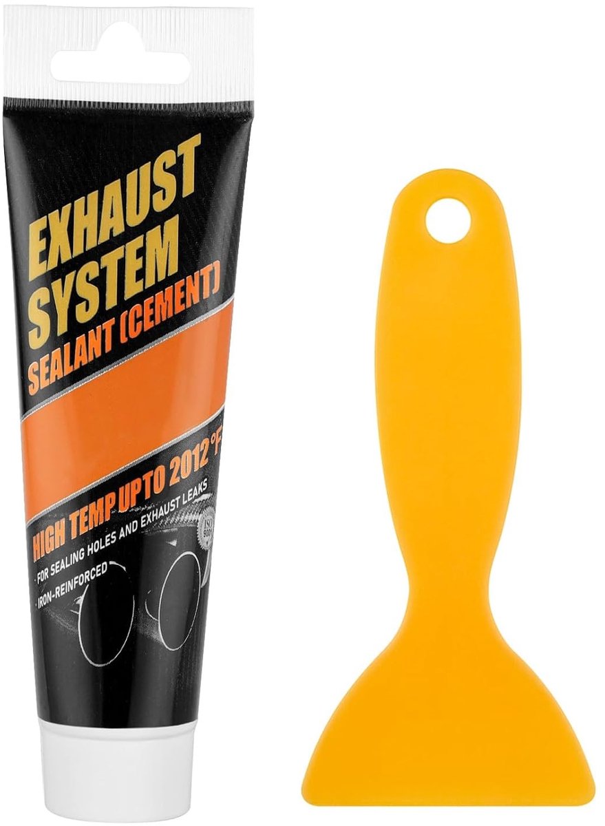 Uitlaatset met hittebestendige pasta 150 g voor dempers en montage, ideaal voor auto en motor