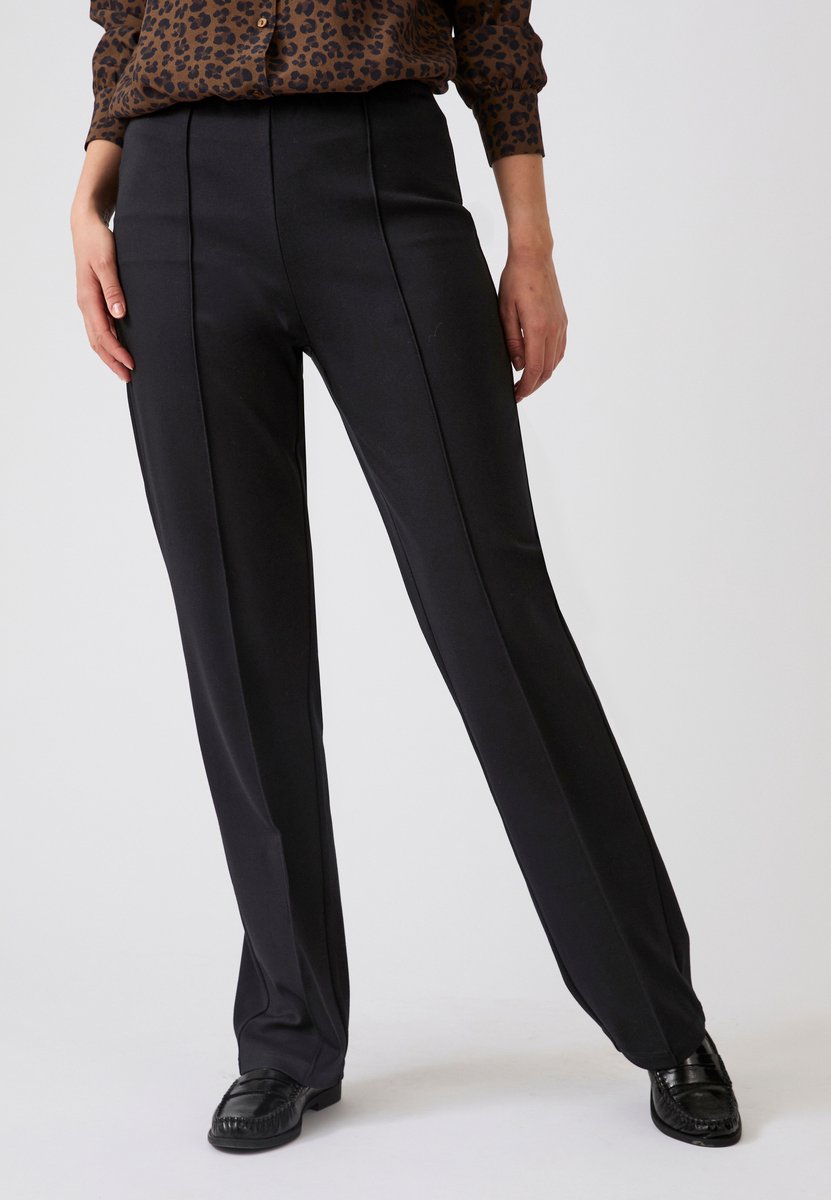 Damart - Rechte broek van Milano-tricot Perfect Fit by Damart - Dames - Zwart - 40