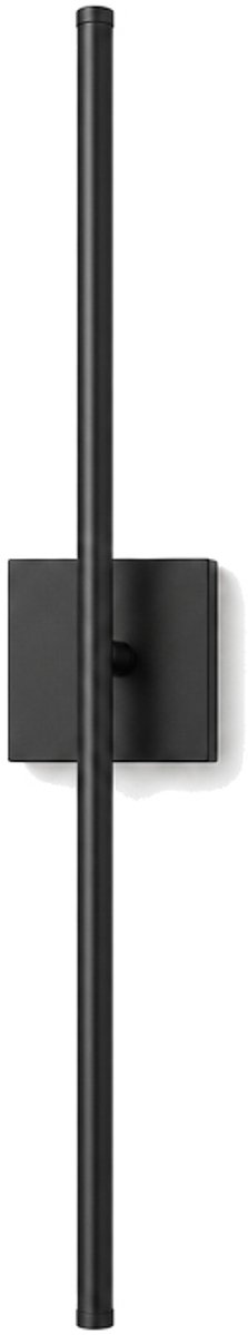 Luxavia Oplaadbare Wandlamp Vierkant Zwart - Draadloze Wandlamp Zonder Boren - Touch Dimbaar - Leeslamp Slaapkamer - Wandlamp Binnen Oplaadbaar