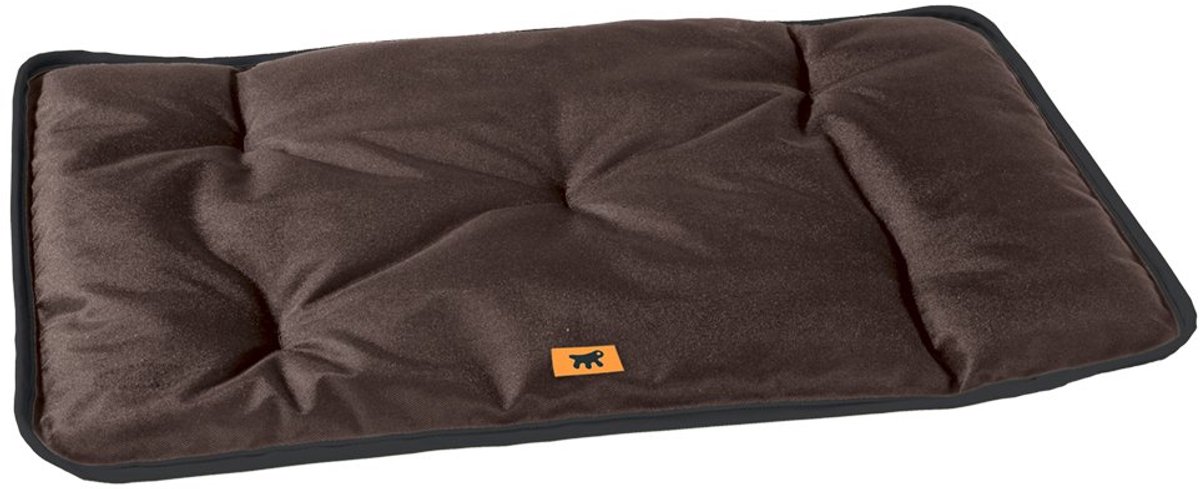 Famanu – Hondenmat en kattenmat, wasbaar hondenbed klein, waterdicht en krasbestendig, 57 x 38 cm, bruine kleur, ideaal voor hondenhokken en manden
