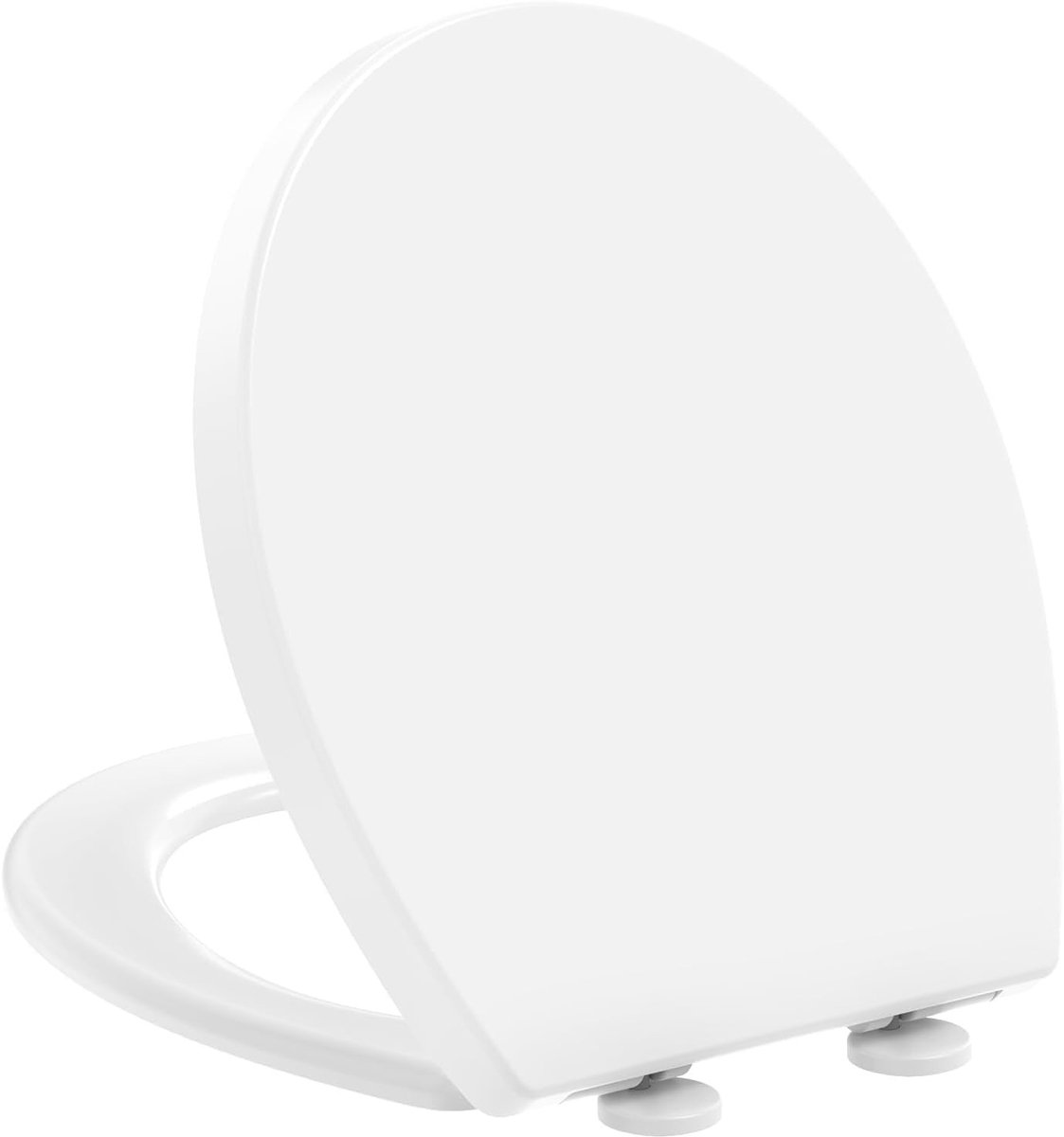 Wc-bril met softclose - Wit - 44,6 x 37,2 cm - Polypropyleen O-vormige Toiletbril - Universeel Voor Thuisgebruik