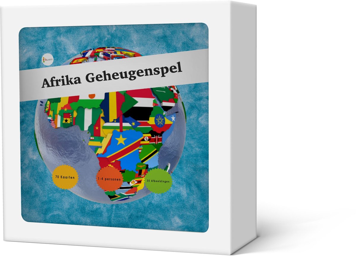 Geheugenspel Afrika - Kaartspel 70 kaarten - gedrukt op karton