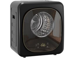 ECTEATOY® Wasdroger 800W - Condenswasdroger met Warmtepomp - 4 kg - Hoge ‑ temperatuur droogprogramma - Touch Control - Zwart
