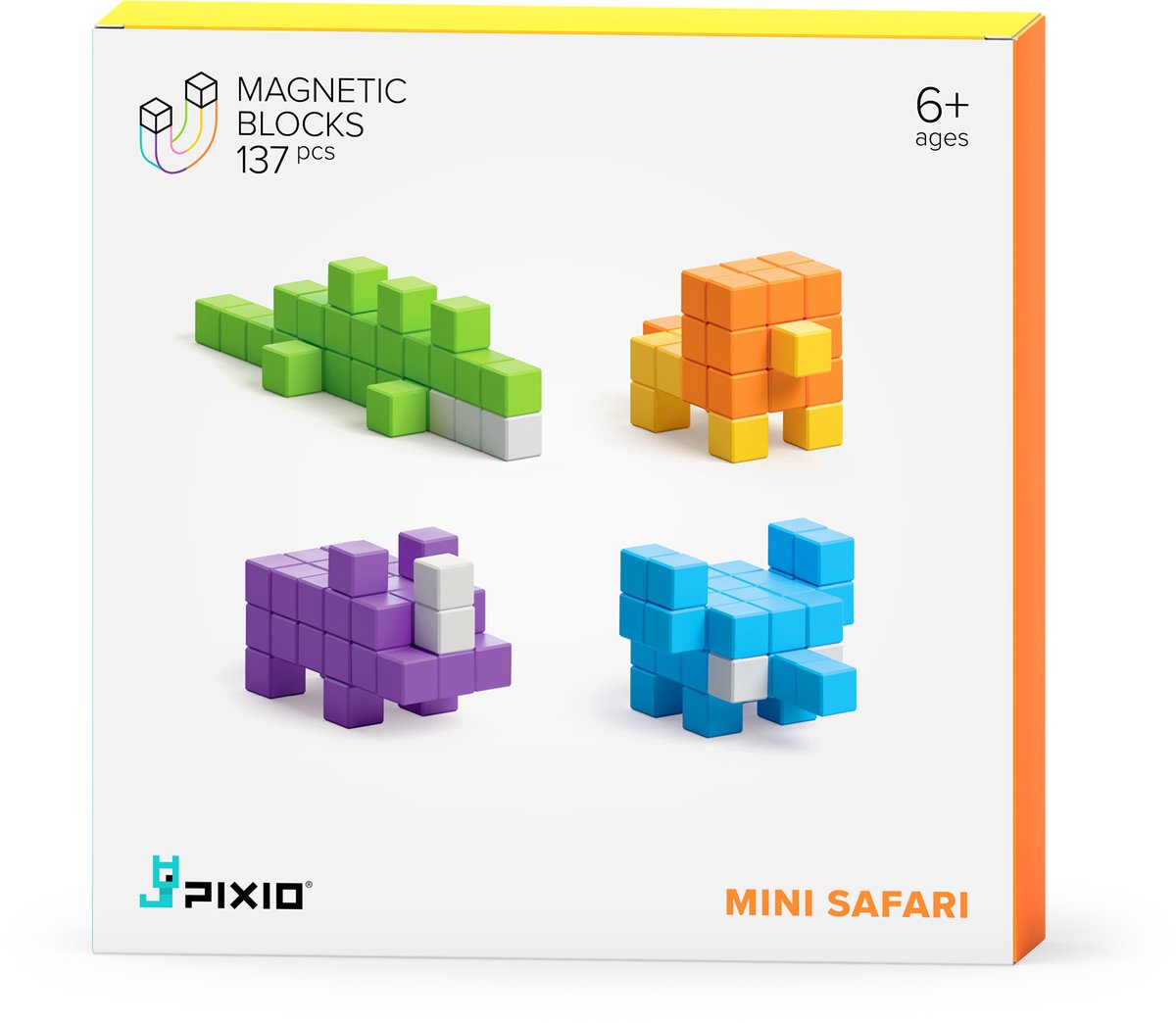Pixio | Magnetische Blokken Story Series Mini Safari 137 Stuks