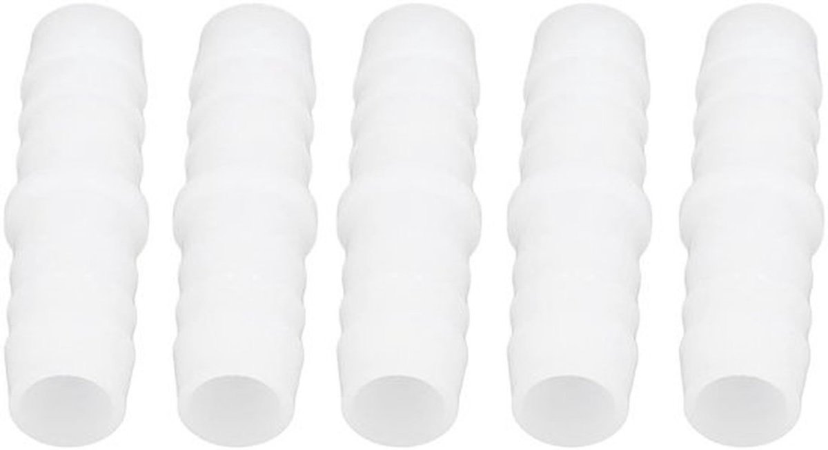 Slangaansluitingen Geurvrij - Rechte Mondstukken - 14-14 mm - 10 Stuks - Kunststof Connectoren - Robuust en Betrouwbaar - Slangconnector