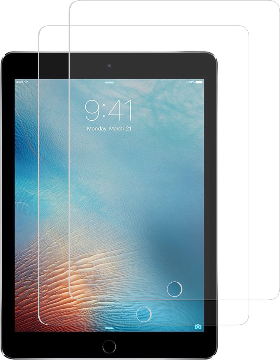 imoshion 2 Stuks Tablet Screenprotector - Geschikt voor iPad Air 2 (2014) / Air 1 (2013) / 6e generatie (2018) 9.7 inch / 5e generatie (2017) 9.7 inch - Gehard Glas - 2 Pack