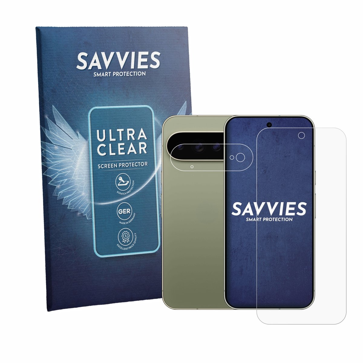 Savvies - Screenprotector voor Google Pixel 11 Pro XL (Voor+Camera) - Folie Beschermfolie transparant 18 Stuks