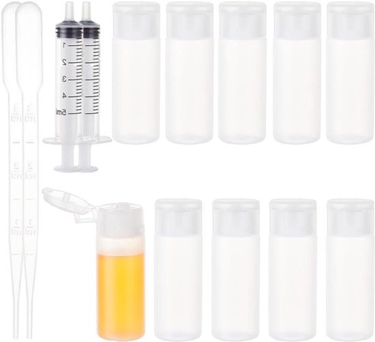 Navulbare - 10-pack - 12ml - Plastic - Make-up - Cosmetische - Toiletartikelen - Geschikt voor Reizen - Klein Formaat - Lege Flesjes - Roze