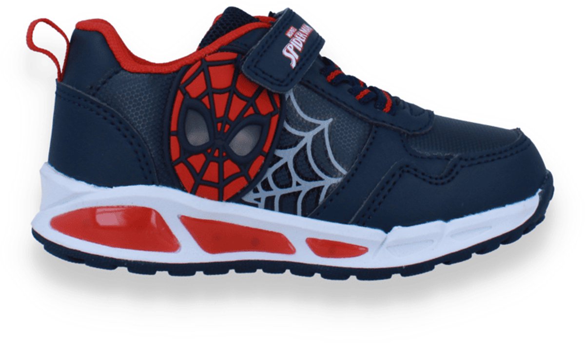 Spiderman Jongens Sneaker Blauw /rood | Maat: 25