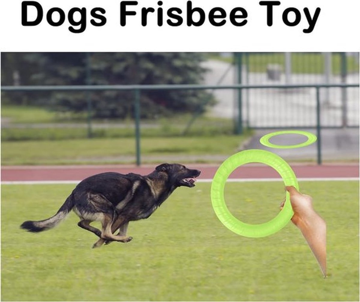 Honden Fitness Ring – Interactief Speelgoed – Groene Kleur – Bijtring – Voor Kleine, Middelgrote en Grote Honden – Ideaal voor Training en ..