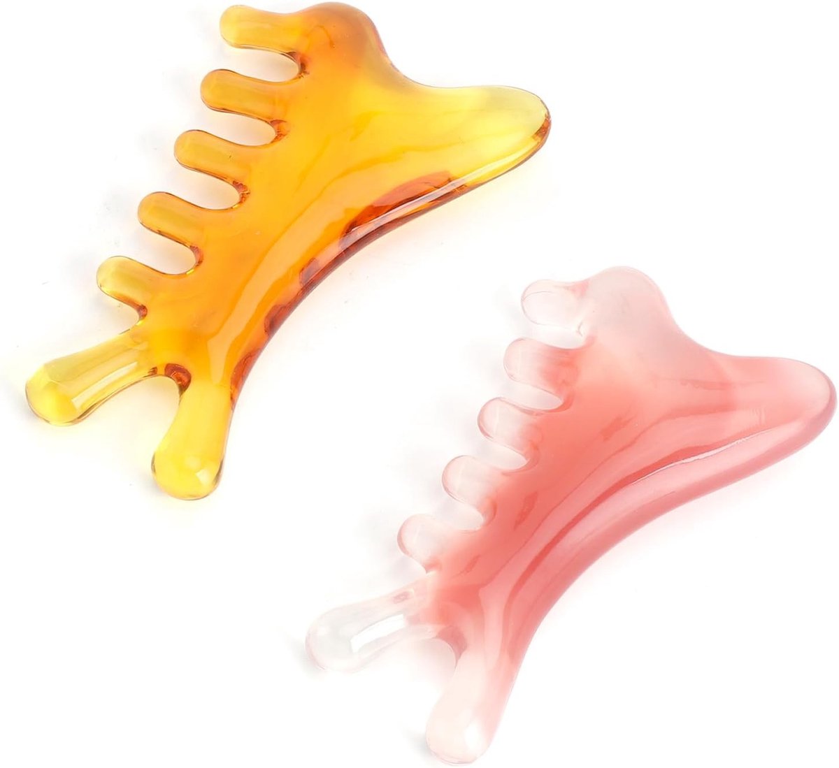 4-in-1 Multifunctionele Gua Sha Massager voor Gezicht en Lichaam, Rozenkwarts Massagekam voor Ogen, Kaakvormgeving en Hoofdzorg